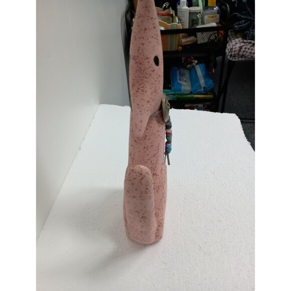 Vintage 1980s Ceramic Southwest Howling Pink Wolf Sculpture Figurine Art Decor - Picture 4 of 8